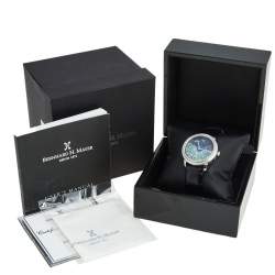 Bernhard H.Mayer Multicolor Stainess Steel Leather Diamond Peacock BH26/CW Women's Wristwatch 38 mm