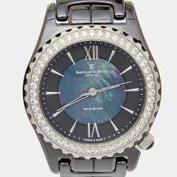 Bernhard H. Mayer Black Mother of Pearl Ceramic La Vida BH17/CWR Women's Wristwatch 38 mm