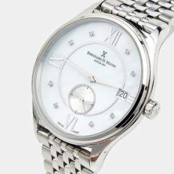 Pre Owned  Bernhard H. Mayer Mother Of Pearl Stainless Steel Diamond Muses BH07/CWF Women's Wristwatch 36 mm