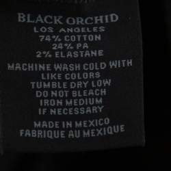 Pre Owned Black Orchid Black Denim Distressed Skinny Jude Jeans M