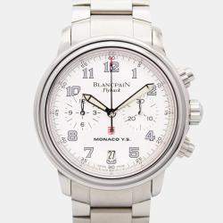 Blancpain Silver Stainless Steel Flyback F 185 Automatic Men's Wristwatch 38 mm