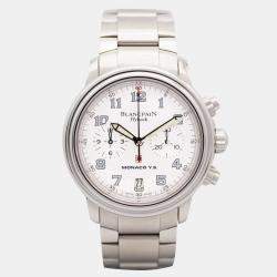 Blancpain Silver Stainless Steel Flyback F 185 Automatic Men's Wristwatch 38 mm
