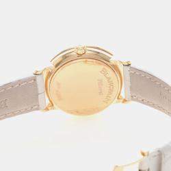 Pre Owned Blancpain Villeret 6102-3642 Automatic Rose Gold Women's Wristwatch 29 mm