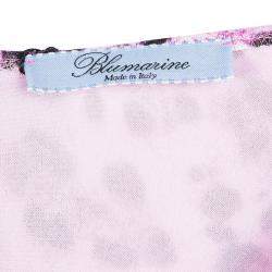 Blumarine Pink Animal Print Maxi Skirt S