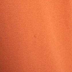 Blumarine Orange and White Colorblock Knit Drop Waist Sleeveless Dress L