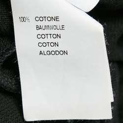 مملوكة مسبقًا Blumarine Black Lace Trim Jersey Playsuit M