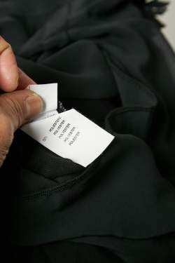 مملوكة مسبقًا Blumarine Black Lace Trim Jersey Playsuit M