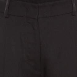 Pre Owned بنطلون بوربونيس ستان بقصات مستقيم مكسي أسود M