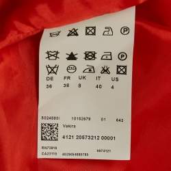 Pre Owned Boss By Hugo Boss Orange Crepe Draped Knee Length Skirt S