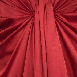 Pre Owned فستان بوس باي هوغو بوس دوريسا أحمر ديرابيه بلا أكمام S