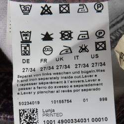 Pre Owned Boss Orange by Hugo Boss Multicolor Printed Slim Fit Lunja Jeans S