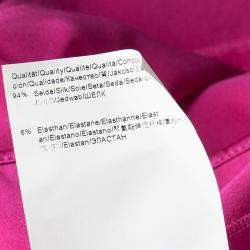 مملوكة مسبقًا Boss by Hugo Boss Pink Silk Satin Varana Maxi Skirt S