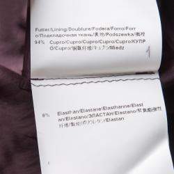 مملوكة مسبقًا فستان ماكسي بوس باي هوغو بوس ديلوسيا بلا حمالات درابيه عنابية M