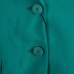 Pre Owned Boss By Hugo Boss Turquoise Wool Jaelle Blazer S