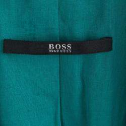 Pre Owned Boss By Hugo Boss Turquoise Wool Jaelle Blazer S