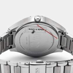 Pre Owned Hugo Boss Blue Stainless Steel Grand Course 1502583 Women's Wristwatch 36 mm