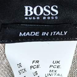 Pre Owned وشاح بوس باي هوغو بوس أبيض وبيج