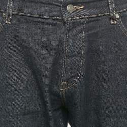 Pre Owned Boss By Hugo Boss Navy Blue Denim Delaware Slim Fit Jeans XXL Waist 38"