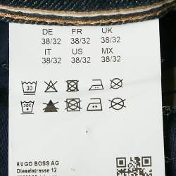 Pre Owned Boss By Hugo Boss Navy Blue Denim Delaware Slim Fit Jeans XXL Waist 38"
