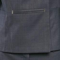 مملوكة مسبقًا Boss By Hugo Boss Blue Wool Pants Set M
