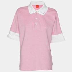 Boss By Hugo Boss Pink Cotton Tops XXL