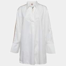 Boss By Hugo Boss White Cotton Bicona Blouse L
