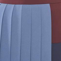 Boss By Hugo Boss Blue Chiffon Pleated Midi Skirt S