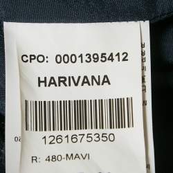 مملوكة مسبقًا فسـتان بوس باي هوغو بوس كريـب بحزام أزرق نيلي قصير صغير