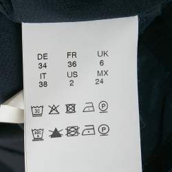 مملوكة مسبقًا فسـتان بوس باي هوغو بوس كريـب بحزام أزرق نيلي قصير صغير