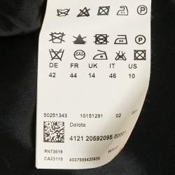 مملوكة مسبقًا فستان بوس باي هوغو بوس دالوتا بلا أكمام كريب أسود/أرجواني قصير كبير