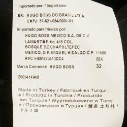 مملوكة مسبقًا فستان بوس باي هوغو بوس دالوتا بلا أكمام كريب أسود/أرجواني قصير كبير