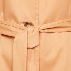 مملوكة مسبقًا معطف بوس باي هوغو بوس قطن خوخي برتقالي بزر واحد متوسط