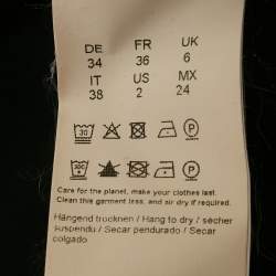 Pre Owned فسـتان بوس باي هوغو بوس كريـب بحزام أزرق نيلي قصير صغير