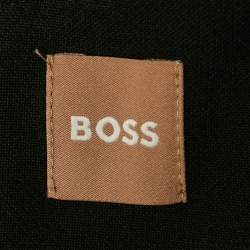 Pre Owned فسـتان بوس باي هوغو بوس كريـب بحزام أزرق نيلي قصير صغير