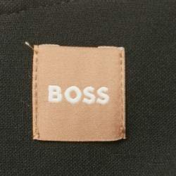 Pre Owned فسـتان بوس باي هوغو بوس كريـب بحزام أزرق نيلي قصير صغير