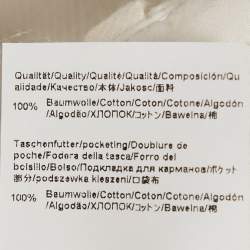 Pre Owned بنطلون بوس باي هوغو بوس قطن أبيض بأرجل واسعة M