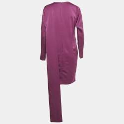 Pre Owned Boss By Hugo Boss Pink Satin Mini Dress S