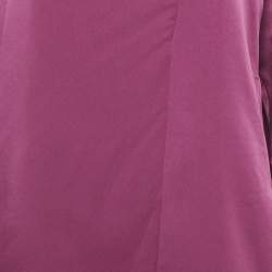 Pre Owned Boss By Hugo Boss Pink Satin Mini Dress S