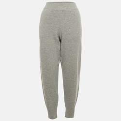 Pre Owned Boss By Hugo Boss Grey Wool Knit Faboosia Sweatpants L