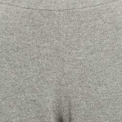 Pre Owned Boss By Hugo Boss Grey Wool Knit Faboosia Sweatpants L