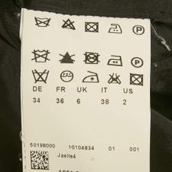 Pre Owned بدلة بوس باي هوغو بوس سترة وتنورة صوف أسود صغيرة/متوسطة