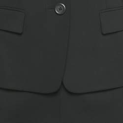 Pre Owned بدلة بوس باي هوغو بوس سترة وتنورة صوف أسود صغيرة/متوسطة