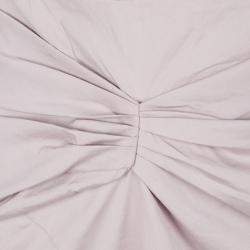 Pre Owned Boss By Hugo Boss Grey Ruched Stretch Cotton Pencil Skirt M