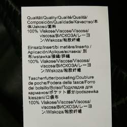 مملوكة مسبقًا بنطلون بوس باي هوغو بوس ساتان أسود تافاتي متوسط