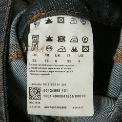 مملوكة مسبقًا Boss by Hugo Boss Navy Blue Denim Playsuit S