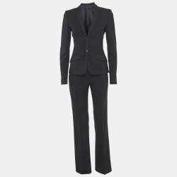Pre Owned Boss by Hugo Boss Black Wool Jaden Blazer & Tuliana 2 Pants XS