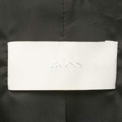 مملوكة مسبقًا جاكيت جلد بوس باي هوجو بوس تفاصيل سحاب أسود صغير