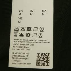 Pre Owned Boss By Hugo Boss Black Rib Knit Long Sleeve Florency Dress M