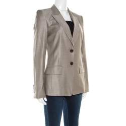 مملوكة مسبقًا Boss By Hugo Boss Grey Tailored Juicyda Blazer S