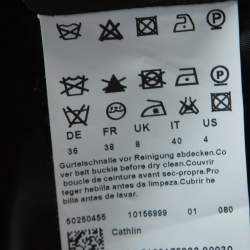 Pre Owned Boss By Hugo Boss Grey Wool Belted Cathlin Over Coat S